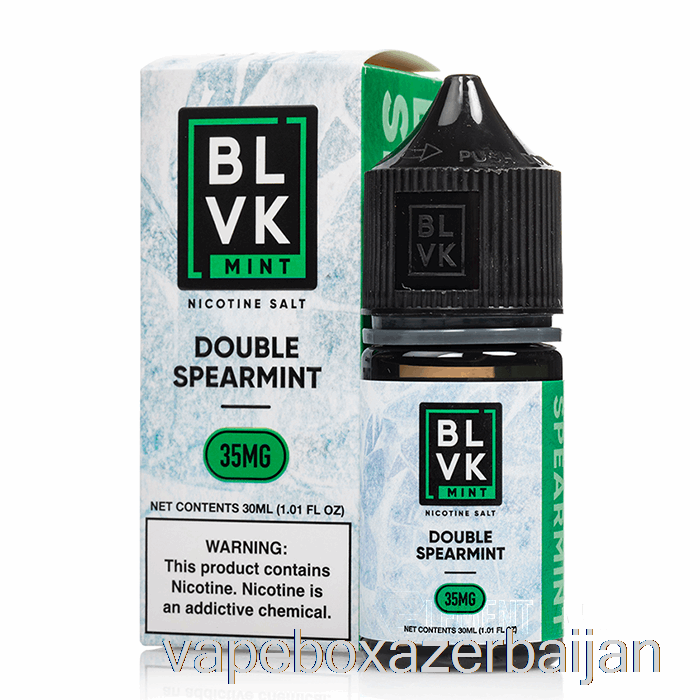 Vape Baku Double Spearmint - BLVK Mint Salts - 30mL 50mg